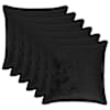 vidaXL Diivanipadi 6 tk HOUTEN Must 40 x 40 cm Flanell
