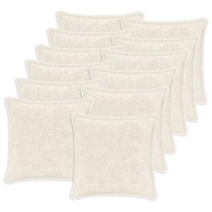 vidaXL Diivanipadi 12 tk HOUTEN Valge 40 x 40 cm Vale k&uuml;&uuml;liku