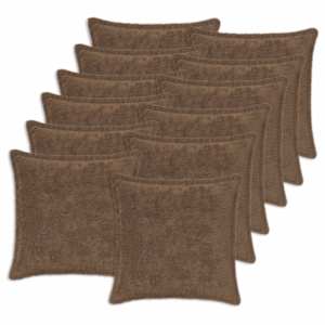 vidaXL Diivanipadi 12 tk HOUTEN Helepruun 40 x 40 cm Vale k&uuml;&uuml;liku