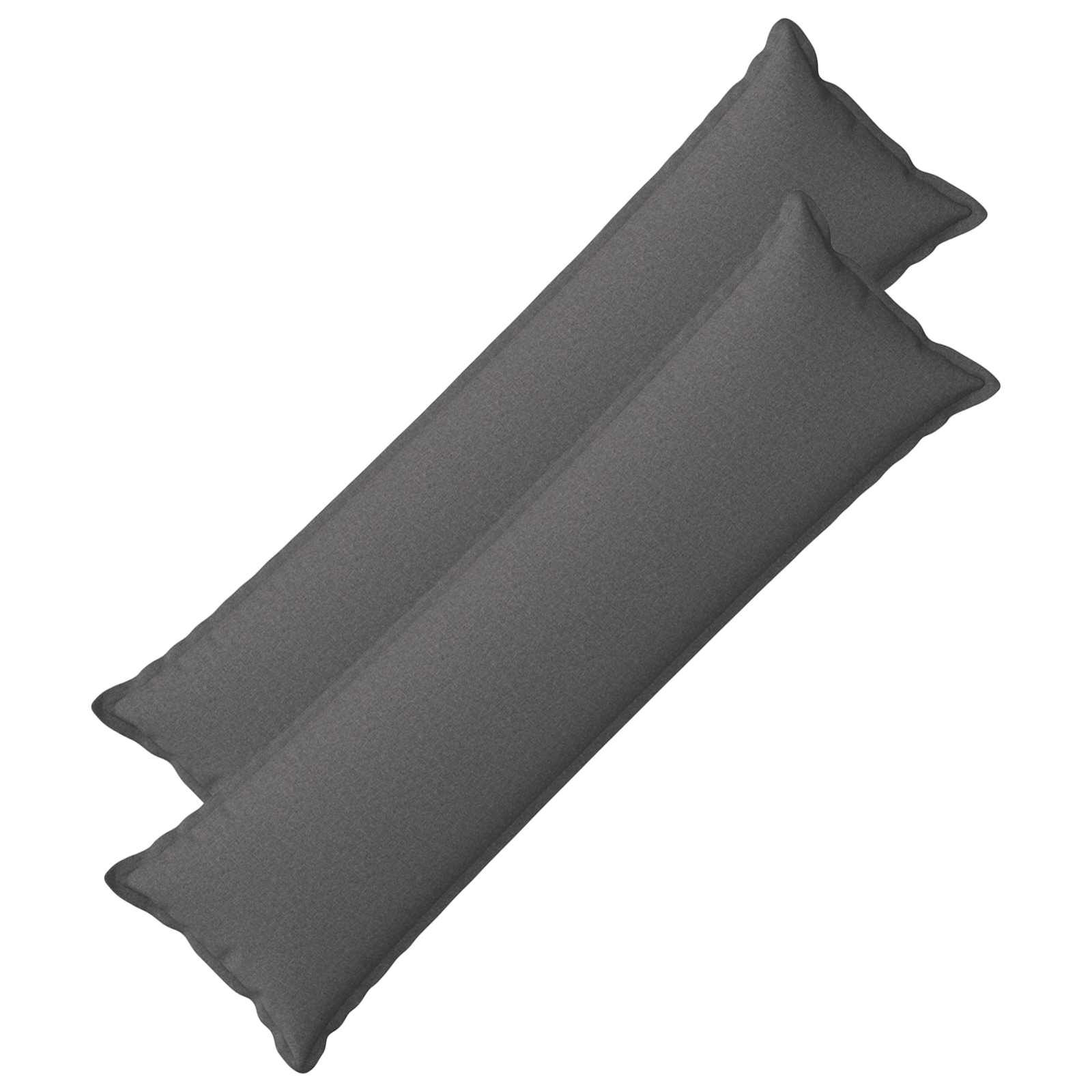 vidaXL Povlak na polštář 2 pcs HOUTEN Světle šedá 40 x 145 cm