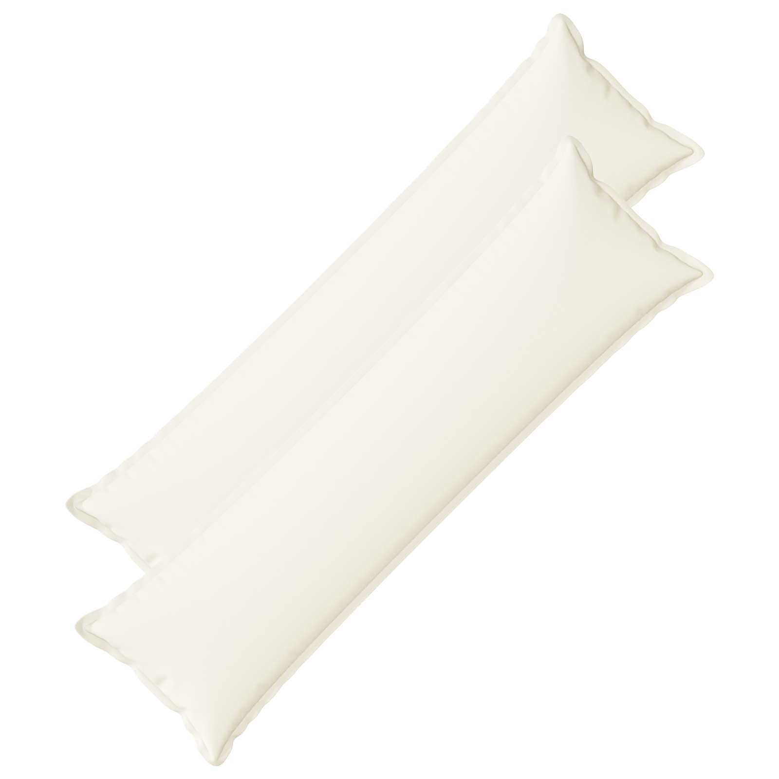 vidaXL Povlak na polštář 2 pcs HOUTEN Bílá 40 x 145 cm Falešný len