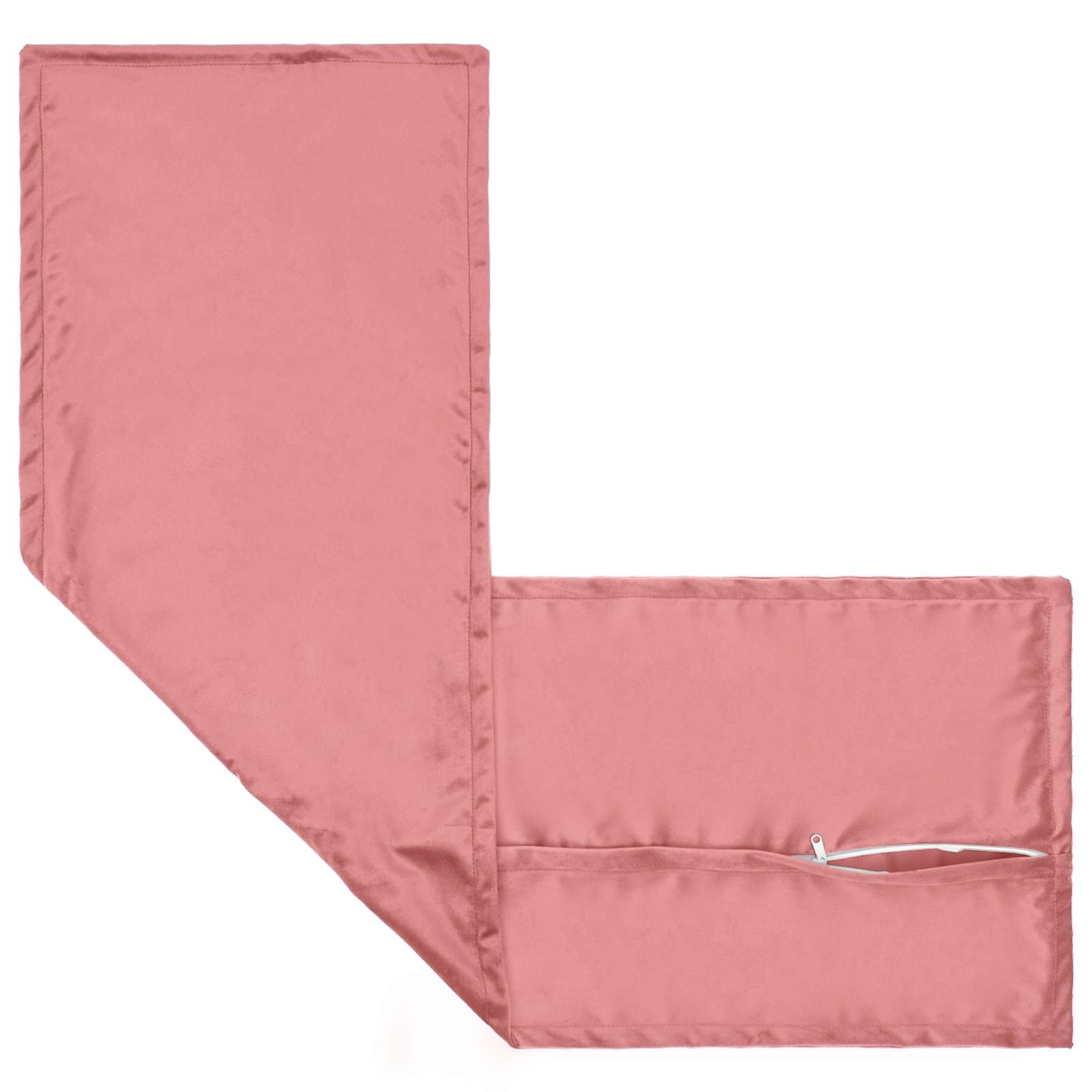 Kussensloop HOUTEN Roze 40 x 145 cm Fluweel image 3