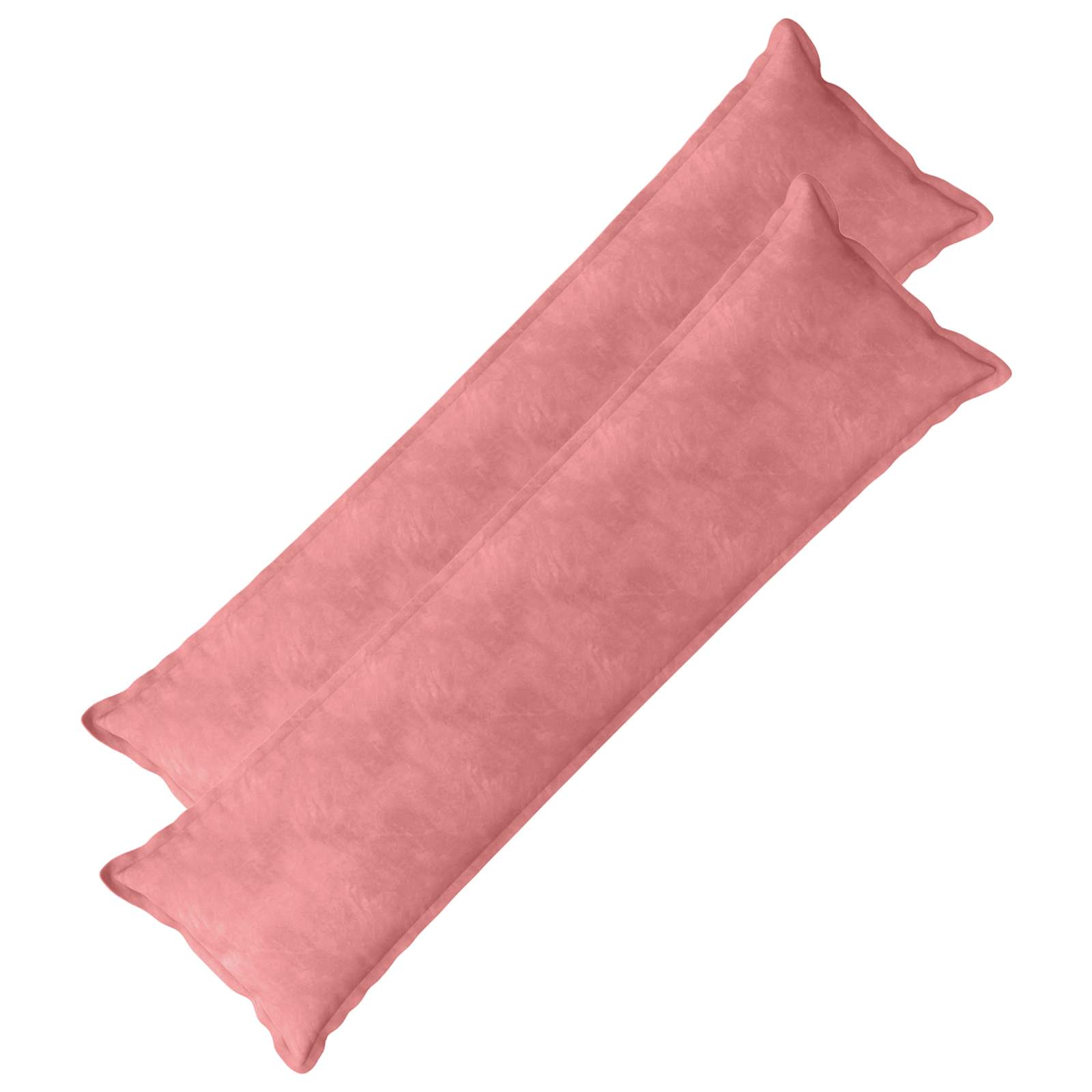 vidaXL Poťah na podložku 2 ks HOUTEN Ružová 40 x 145 cm Zamat