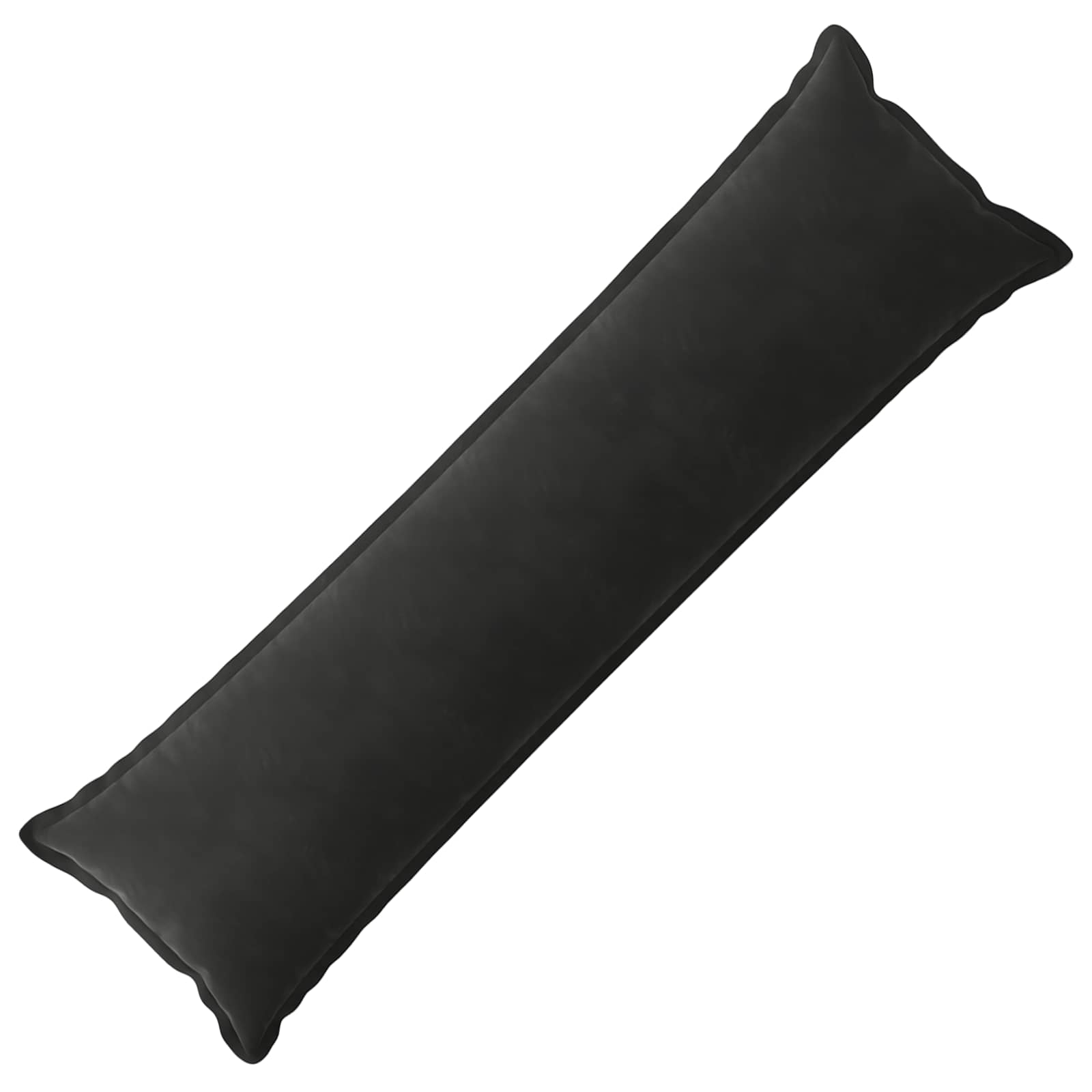 Kussensloop HOUTEN Zwart 40 x 145 cm Fluweel image 1