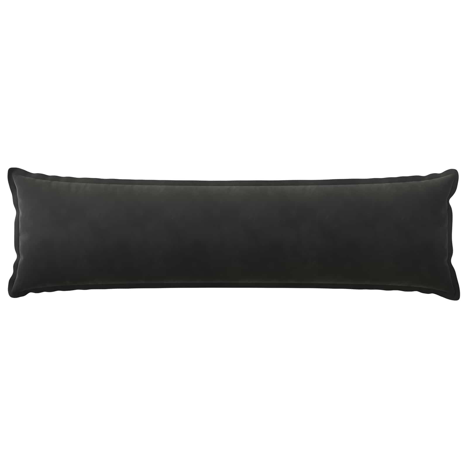 Kussensloop HOUTEN Zwart 40 x 145 cm Fluweel image 2