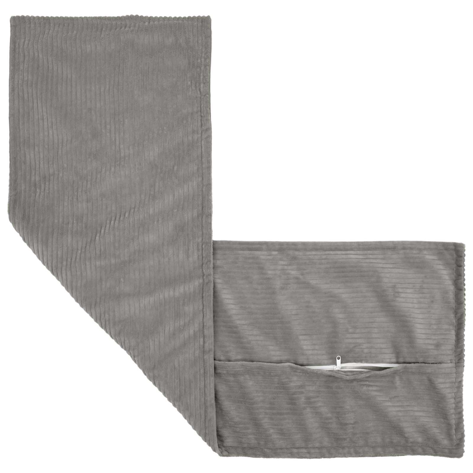 Kussensloop HOUTEN Lichtgrijs 40 x 145 cm corduroy image 3