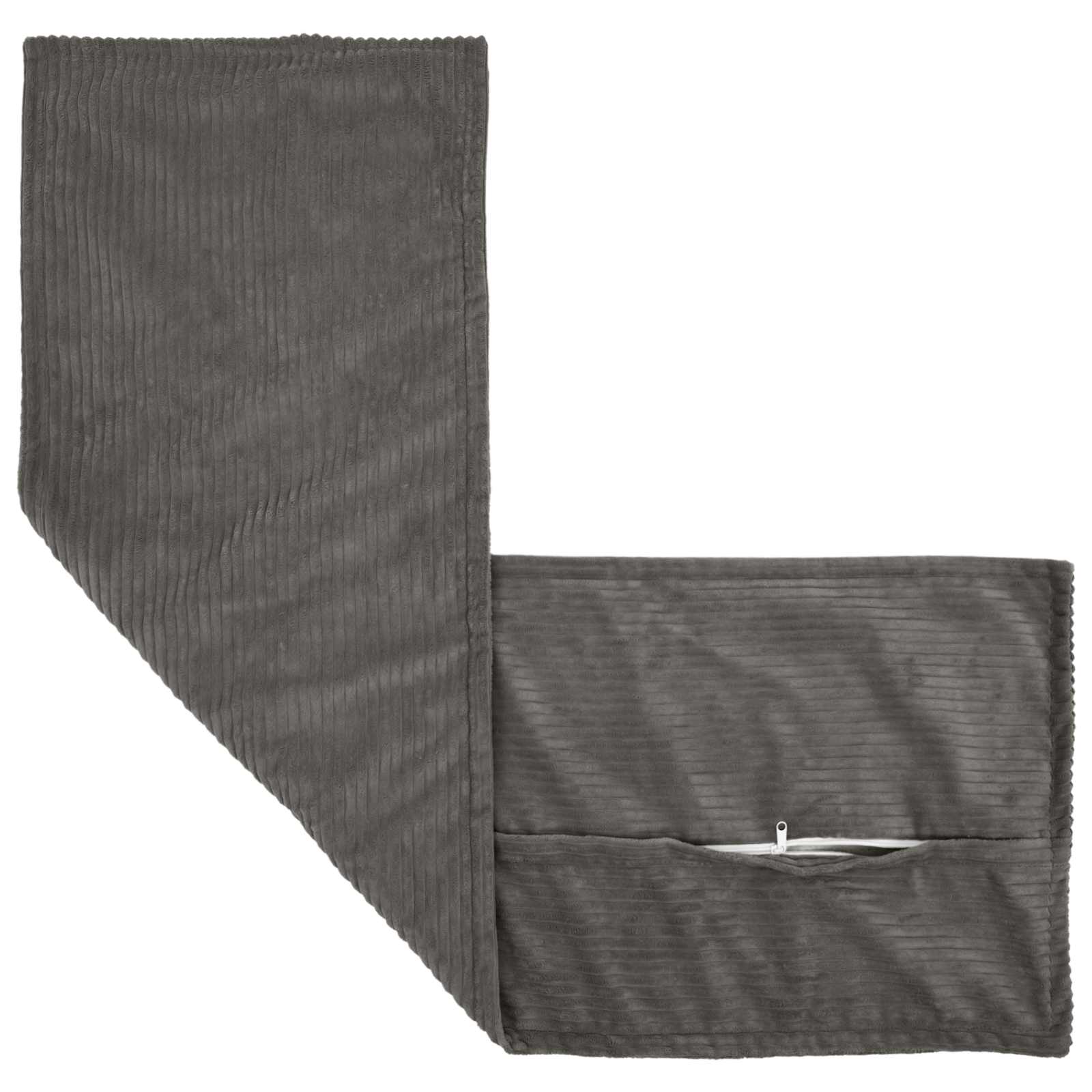 Kussensloop HOUTEN Donkergrijs 40 x 145 cm corduroy image 3