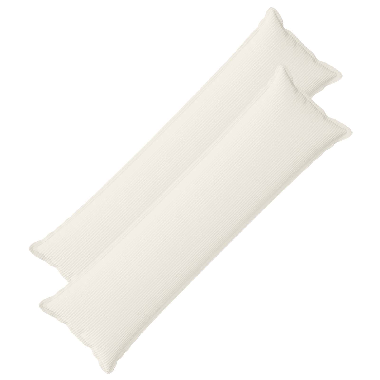 Kussensloop 2 st HOUTEN Crèmekleurig 40 x 145 cm corduroy image 1