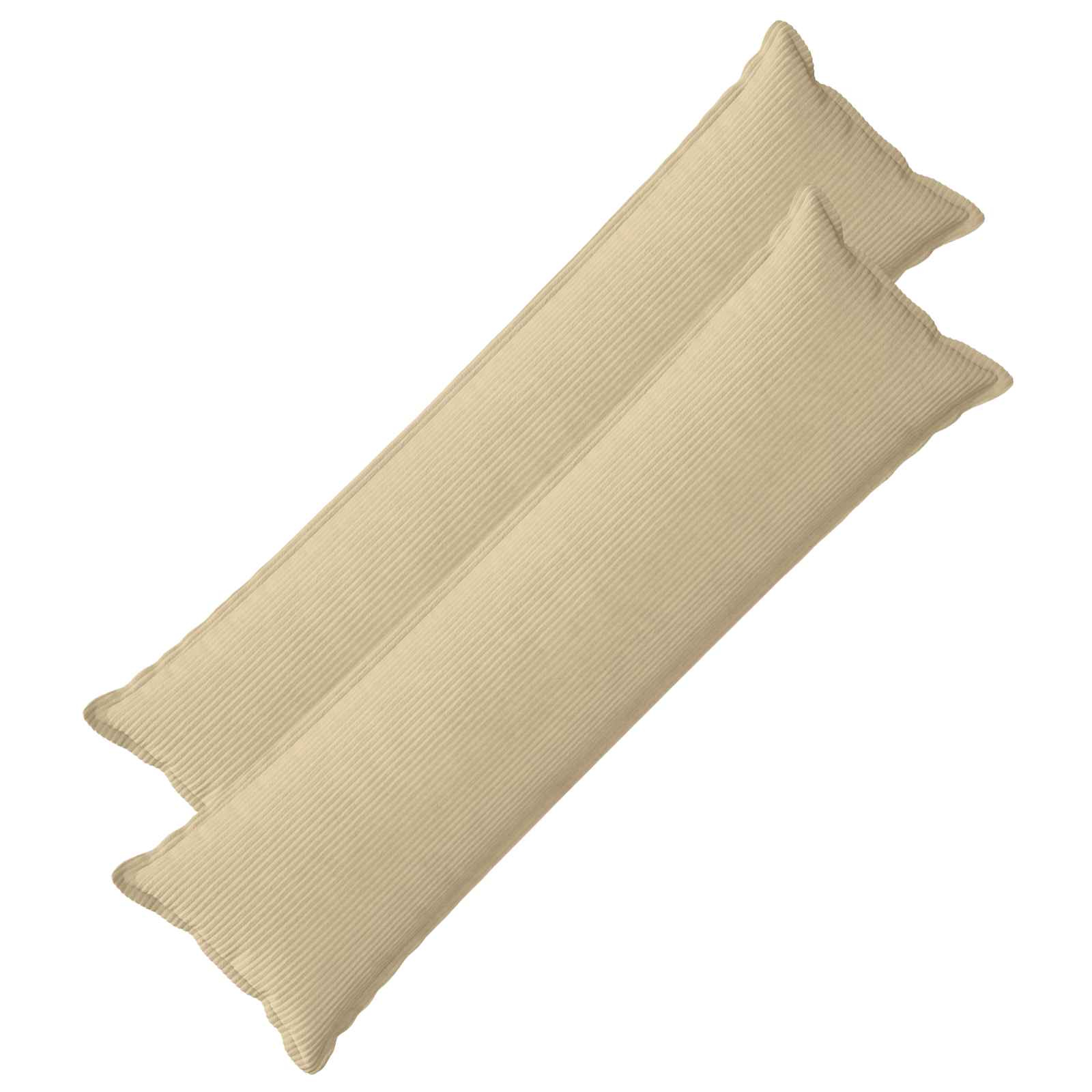 Kussensloop 2 st HOUTEN Lichtgroen Grijs 40 x 145 cm corduroy image 1
