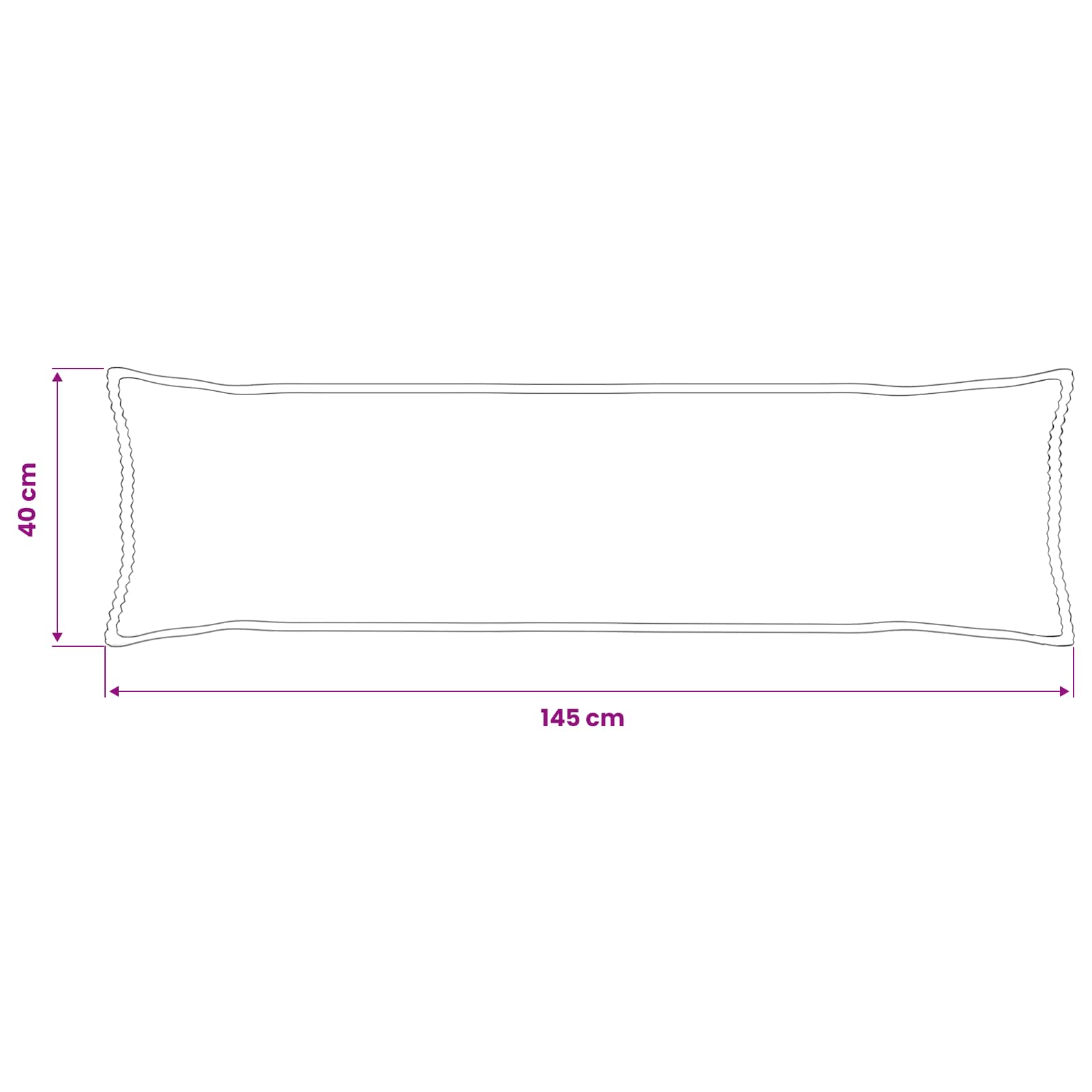 Kussensloop HOUTEN Rood-oranje 40 x 145 cm corduroy image 8