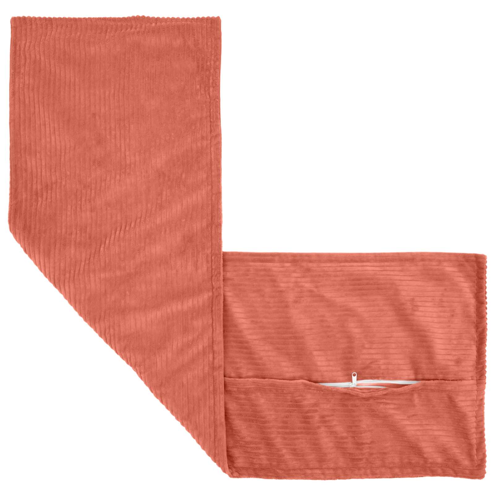 Kussensloop 2 st HOUTEN Rood-oranje 40 x 145 cm corduroy image 3