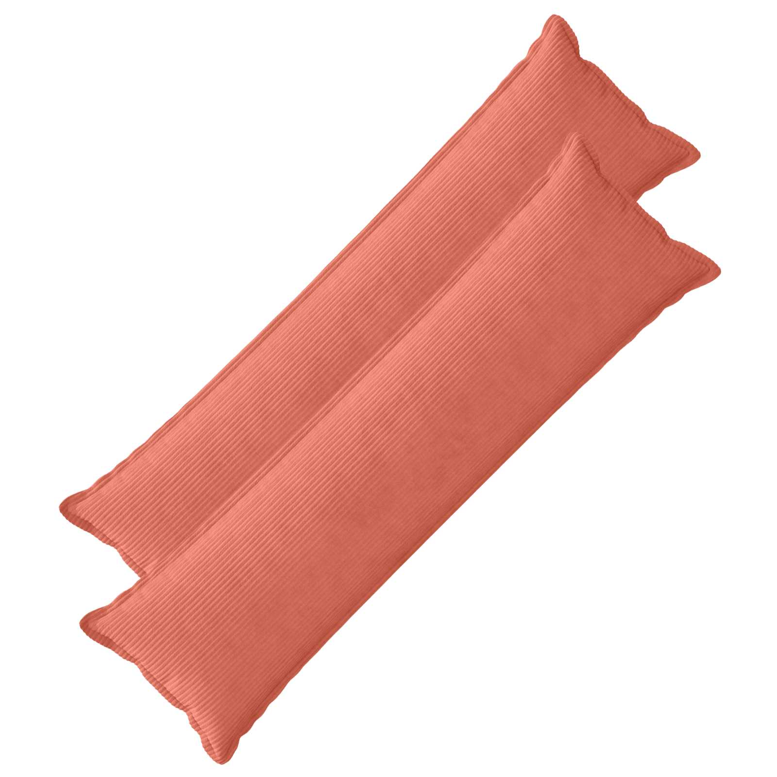 Kussensloop 2 st HOUTEN Rood-oranje 40 x 145 cm corduroy image 1
