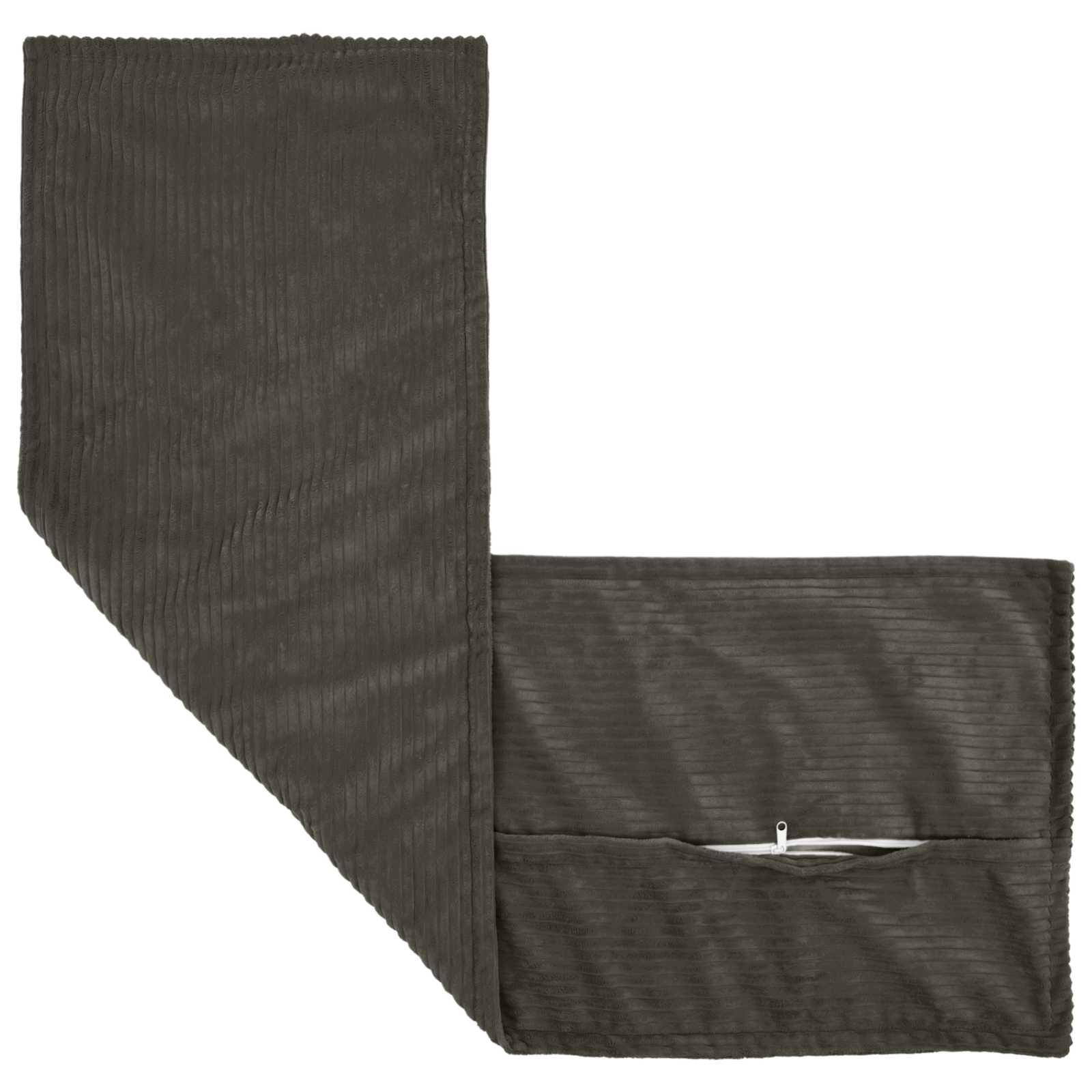 Kussensloop HOUTEN Antraciet 40 x 145 cm corduroy image 3