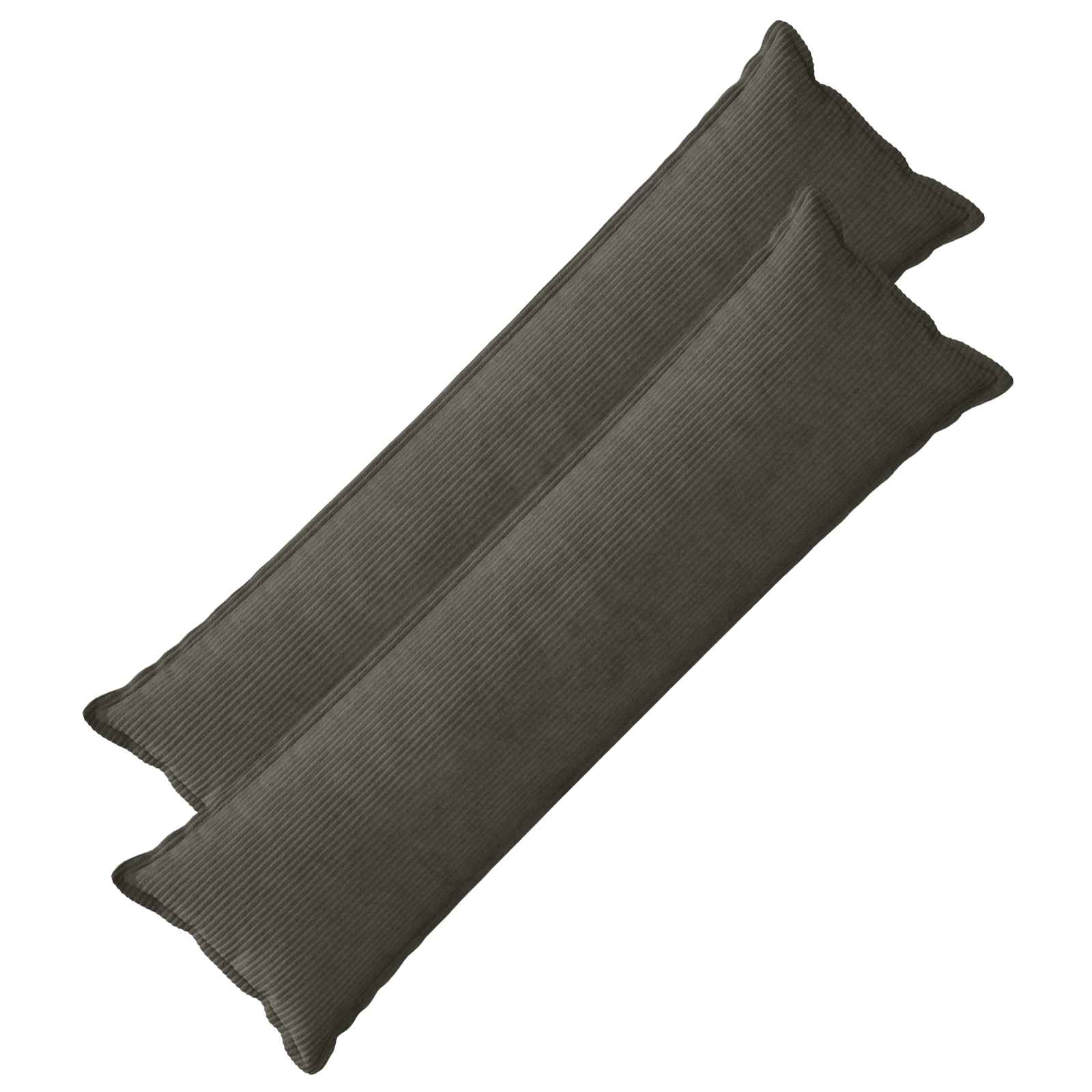 Kussensloop 2 st HOUTEN Antraciet 40 x 145 cm corduroy image 1