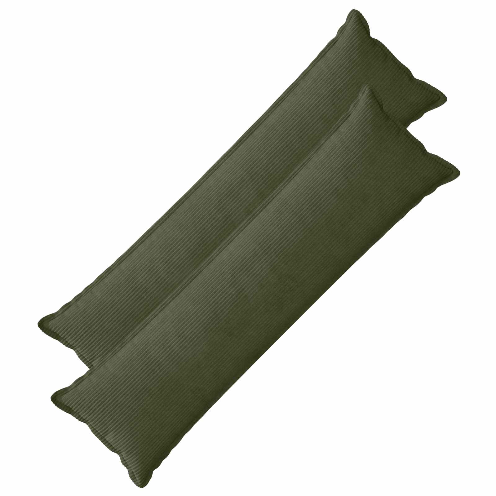 Kussensloop 2 st HOUTEN Groen 40 x 145 cm corduroy image 1