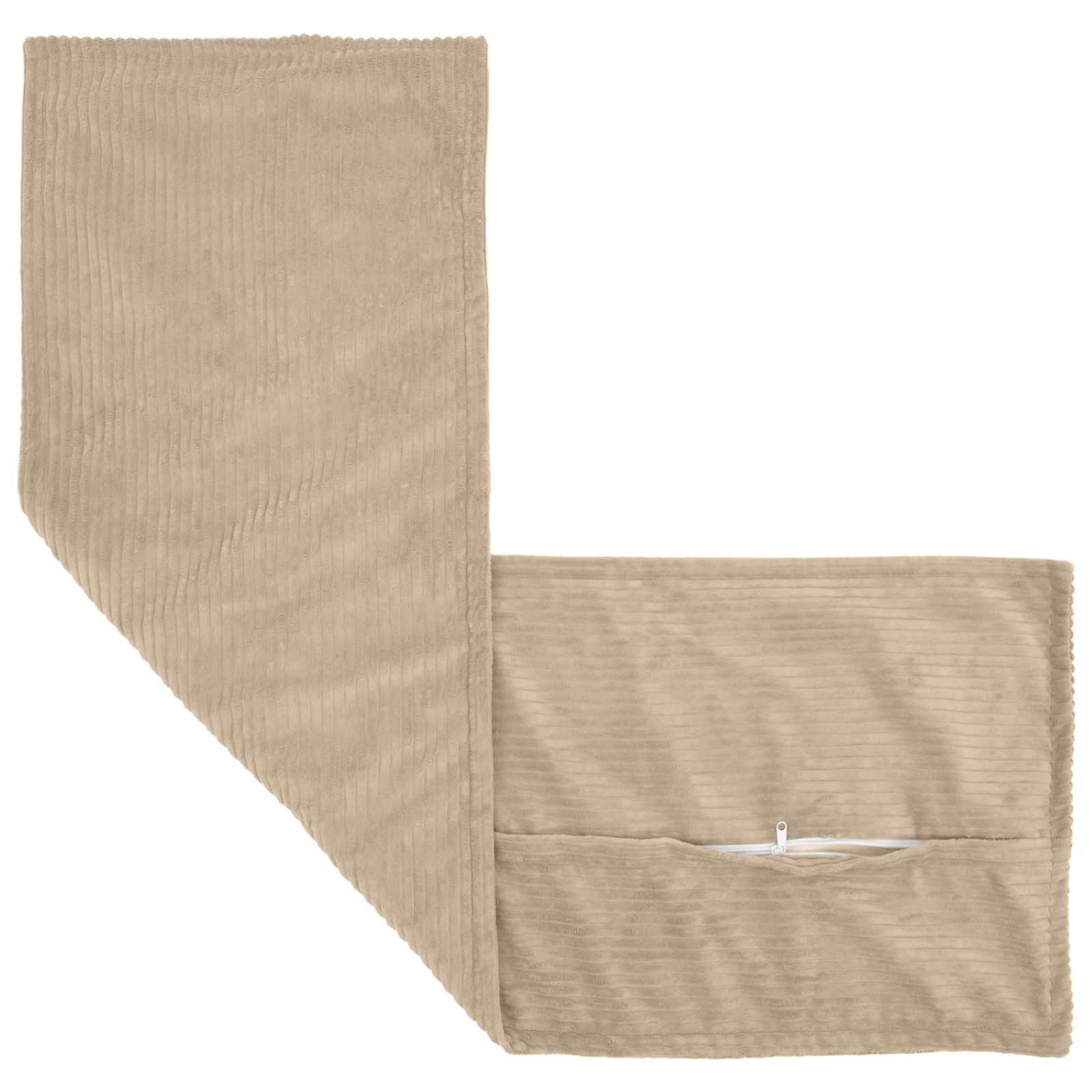 Prevleka za blazino 2 kos HOUTEN Taupe 40 x 145 cm korduroy