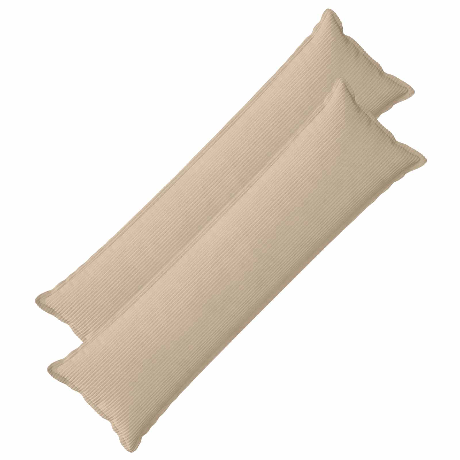 vidaXL Povlak na polštář 2 ks HOUTEN Taupe 40 x 145 cm manšestr