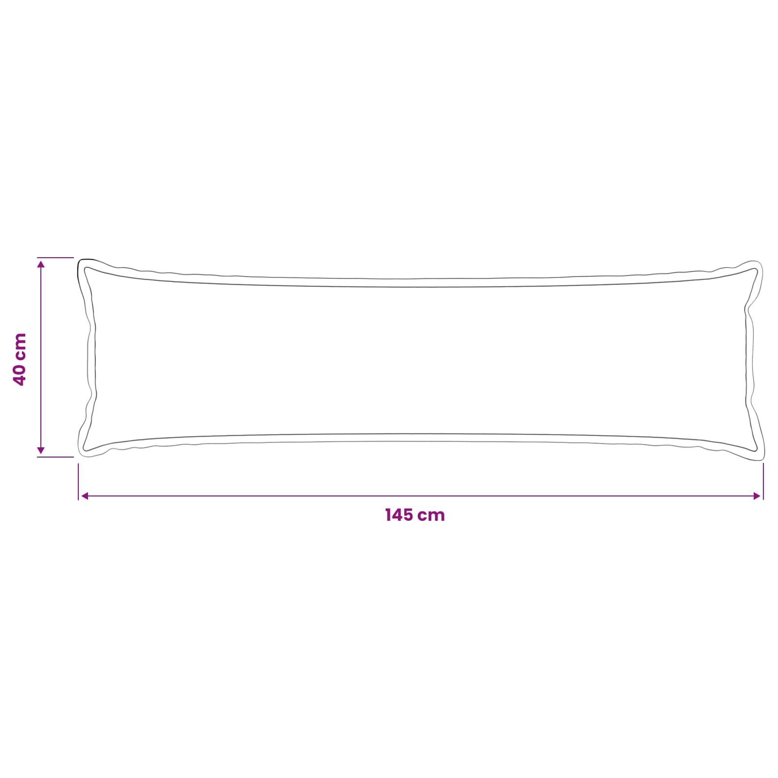 Kussensloop 2 pcs HOUTEN Roze 40 x 145 cm Bouclé image 8