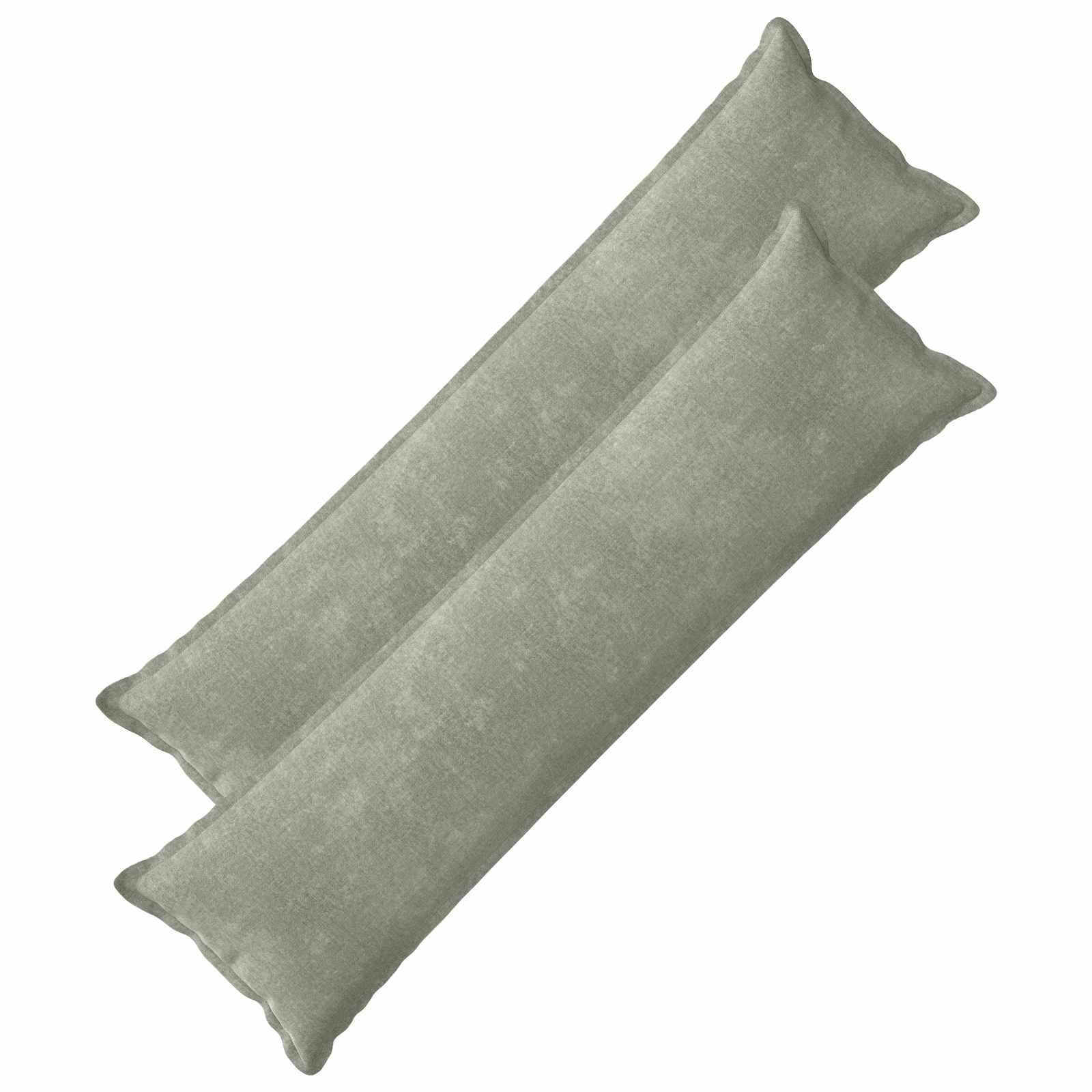 Kussensloop 2 st HOUTEN Groen 40 x 145 cm Chenille Stof image 2