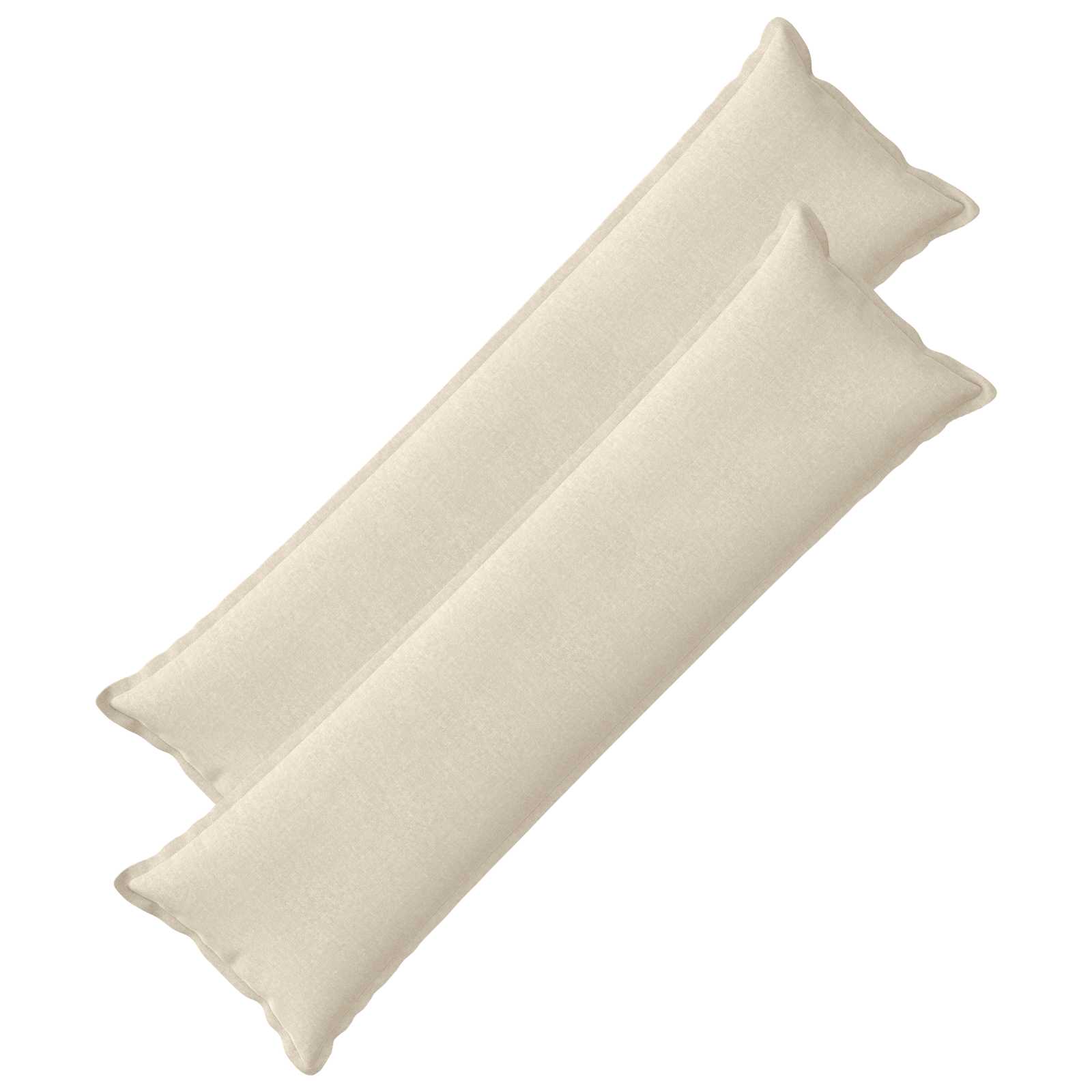 Kussensloop 2 st HOUTEN Crèmekleurig 40 x 145 cm Chenille Stof image 2