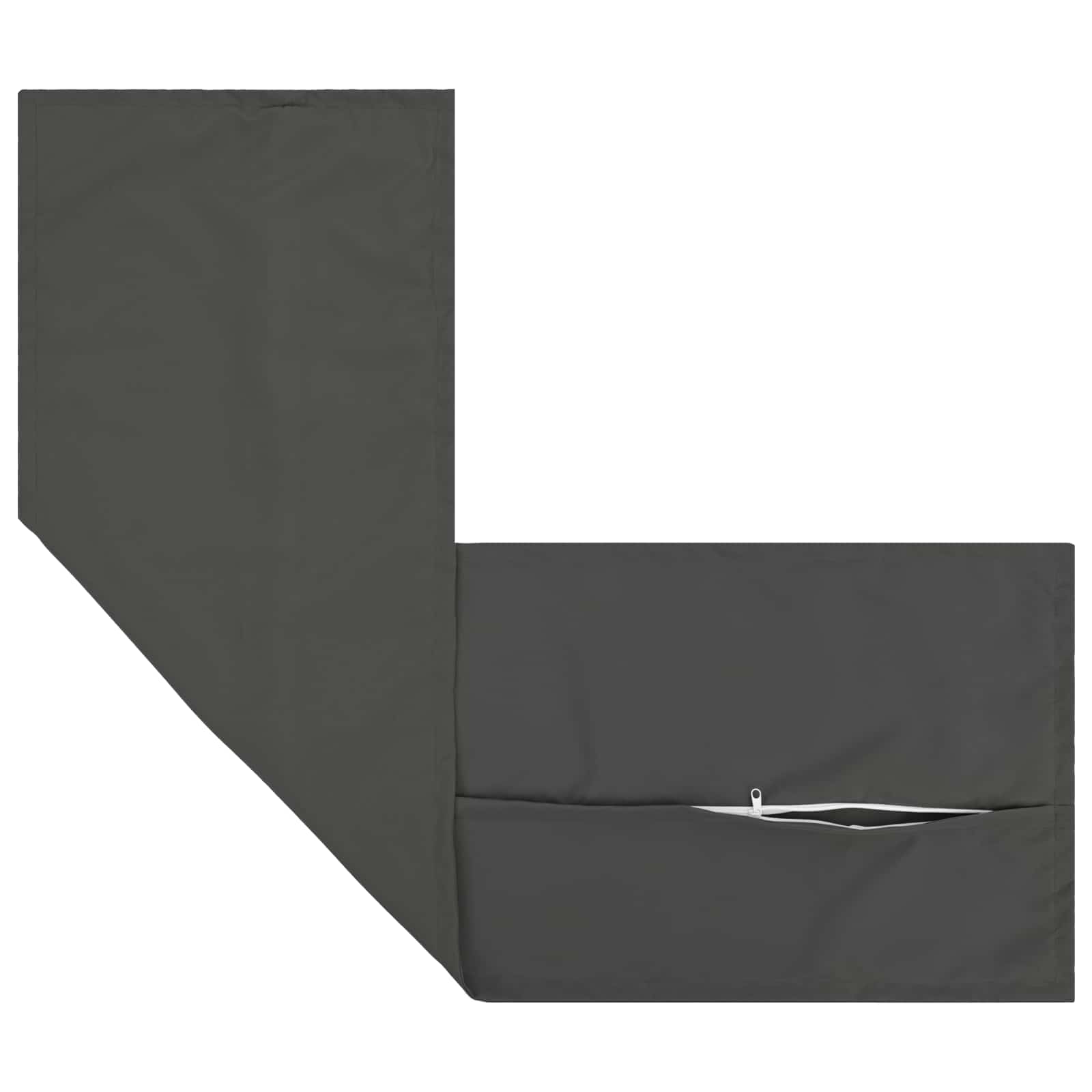 Kussensloop 2 st HOUTEN Antraciet 40 x 145 cm Polyester image 3
