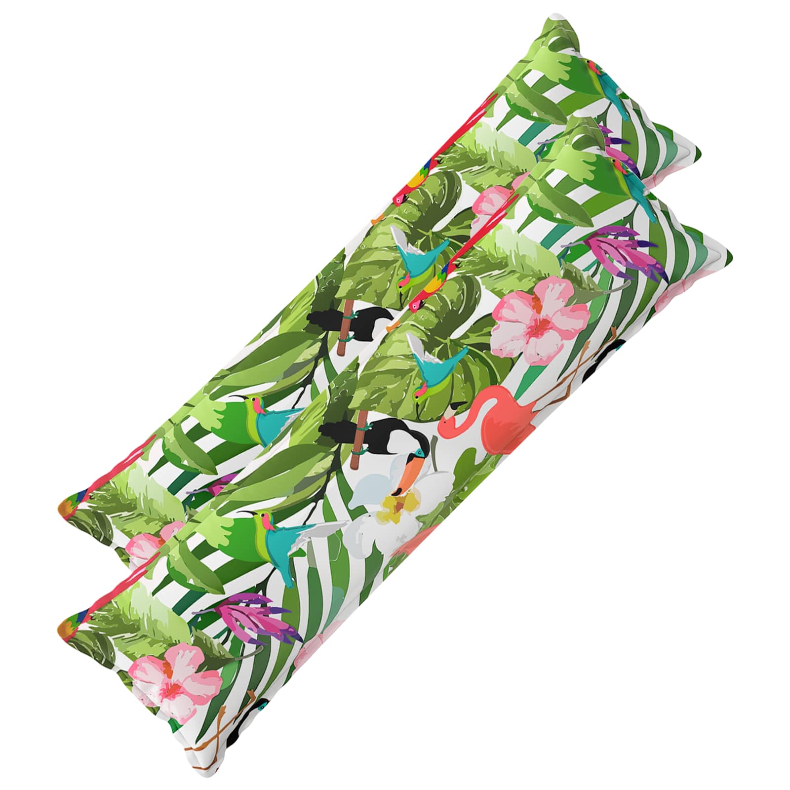 Kussensloop 2 st HOUTEN Zwart 40 x 145 cm Polyester image 1