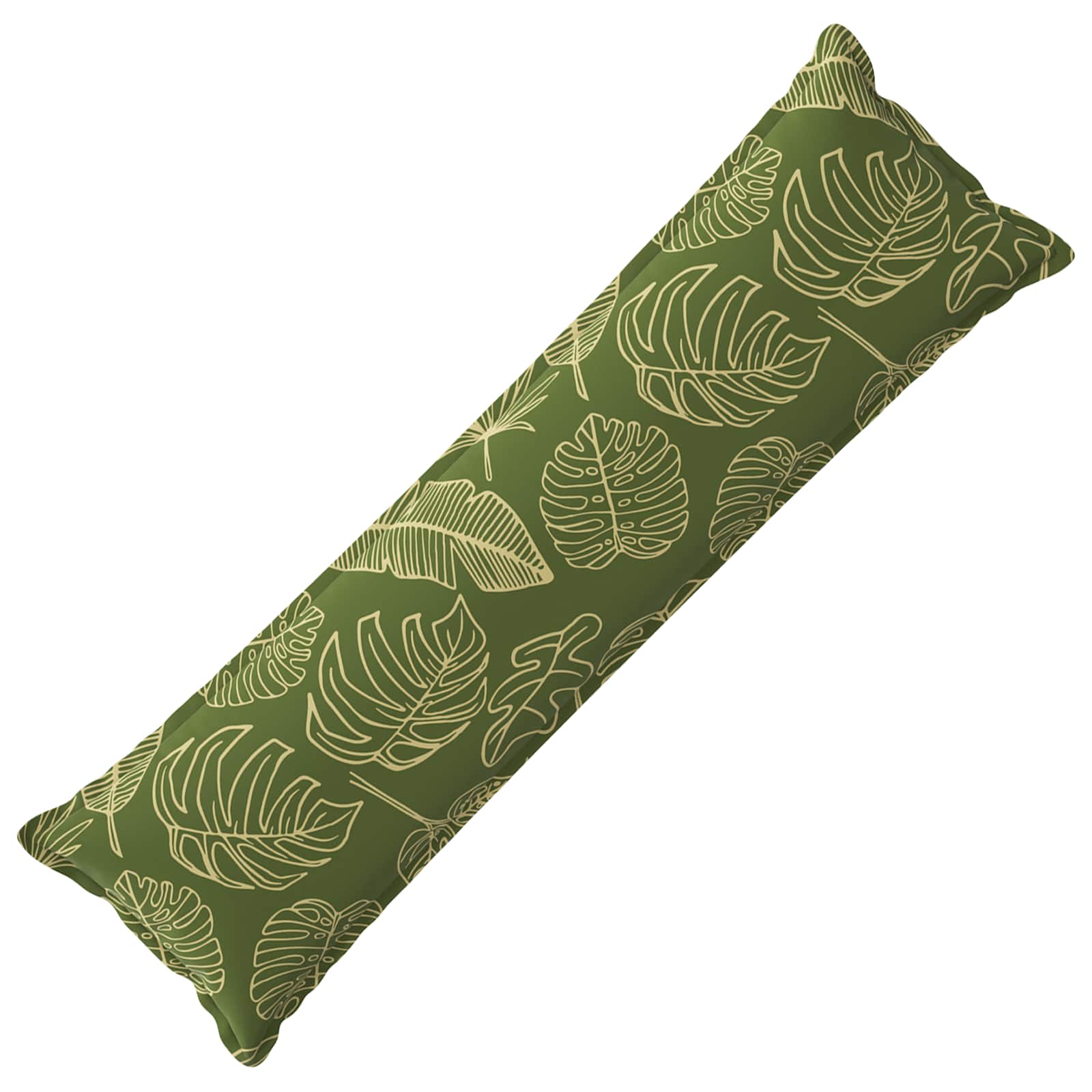 Kussensloop HOUTEN Bladontwerp 40 x 145 cm Polyester image 1