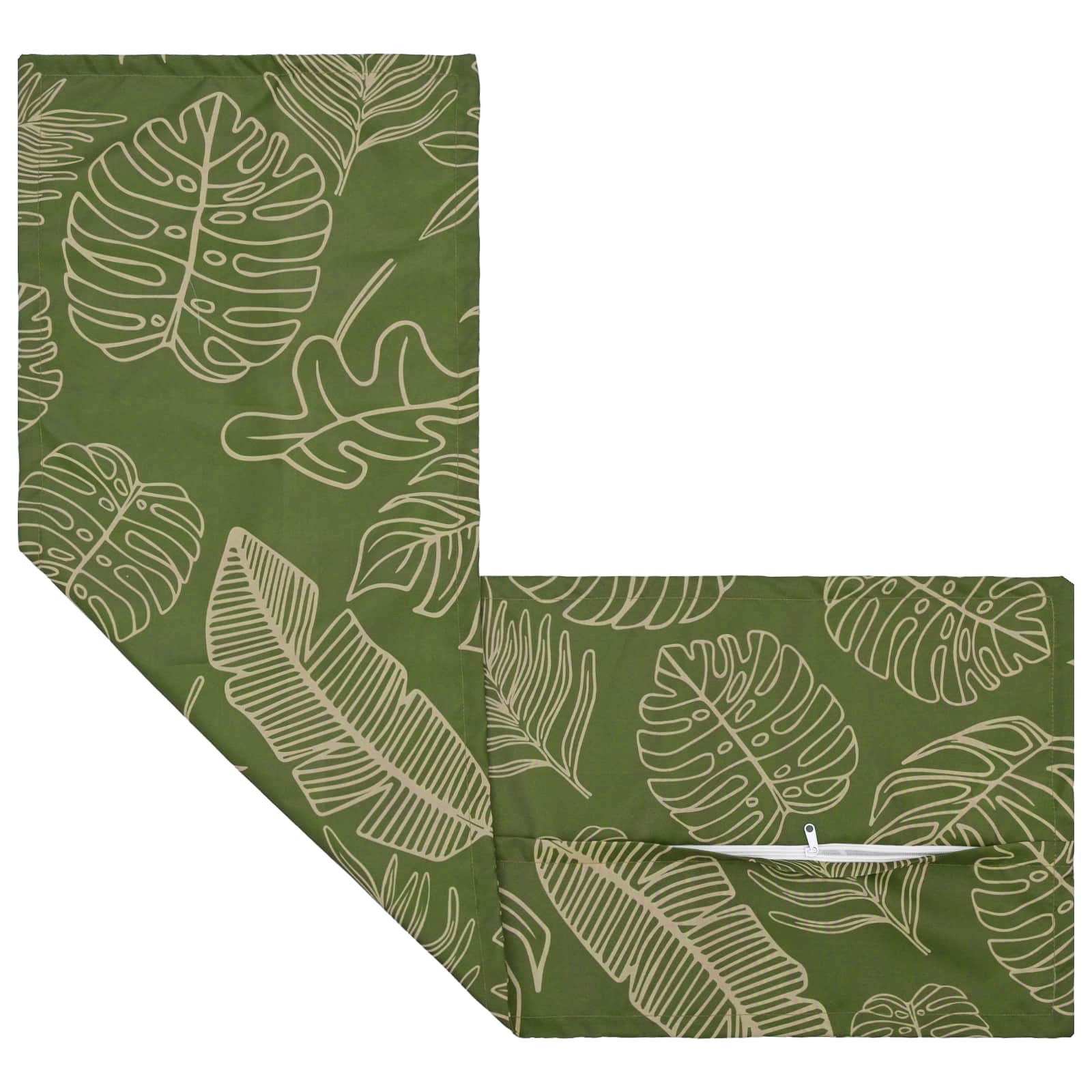 Kussensloop 2 st HOUTEN Bladontwerp 40 x 145 cm Polyester image 3