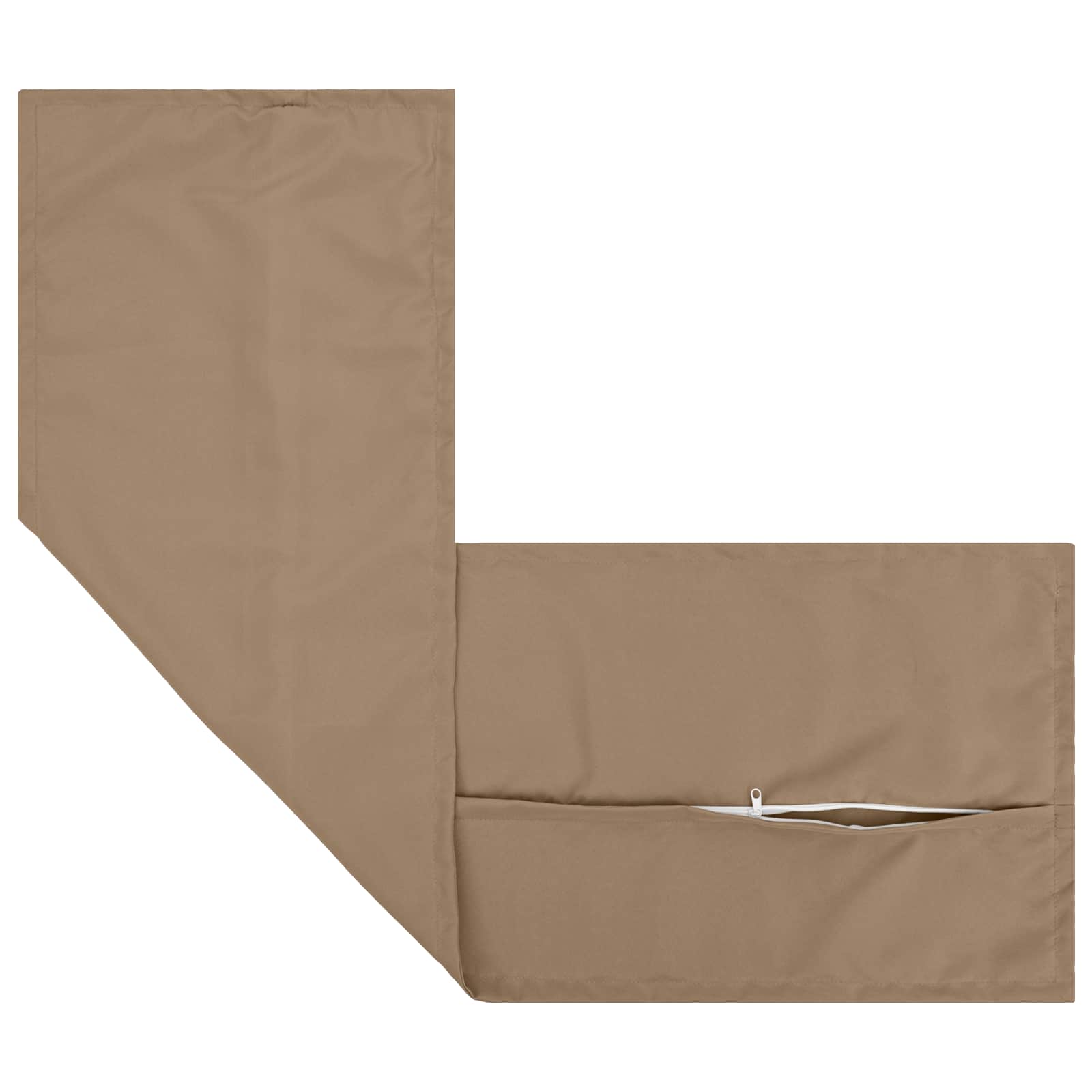 Kussensloop 2 st HOUTEN Taupe 40 x 145 cm Polyester image 3