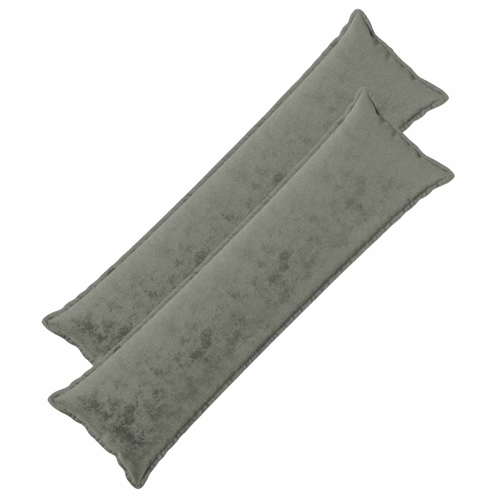 vidaXL Poťah na podložku 2 ks HOUTEN Tmavosivá 40 x 145 cm Flanel