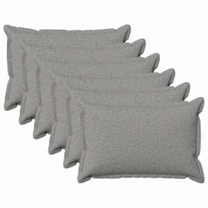 vidaXL Diivanipadi 6 pcs HOUTEN Pilvine hall 40 x 60 cm Kunstlinen