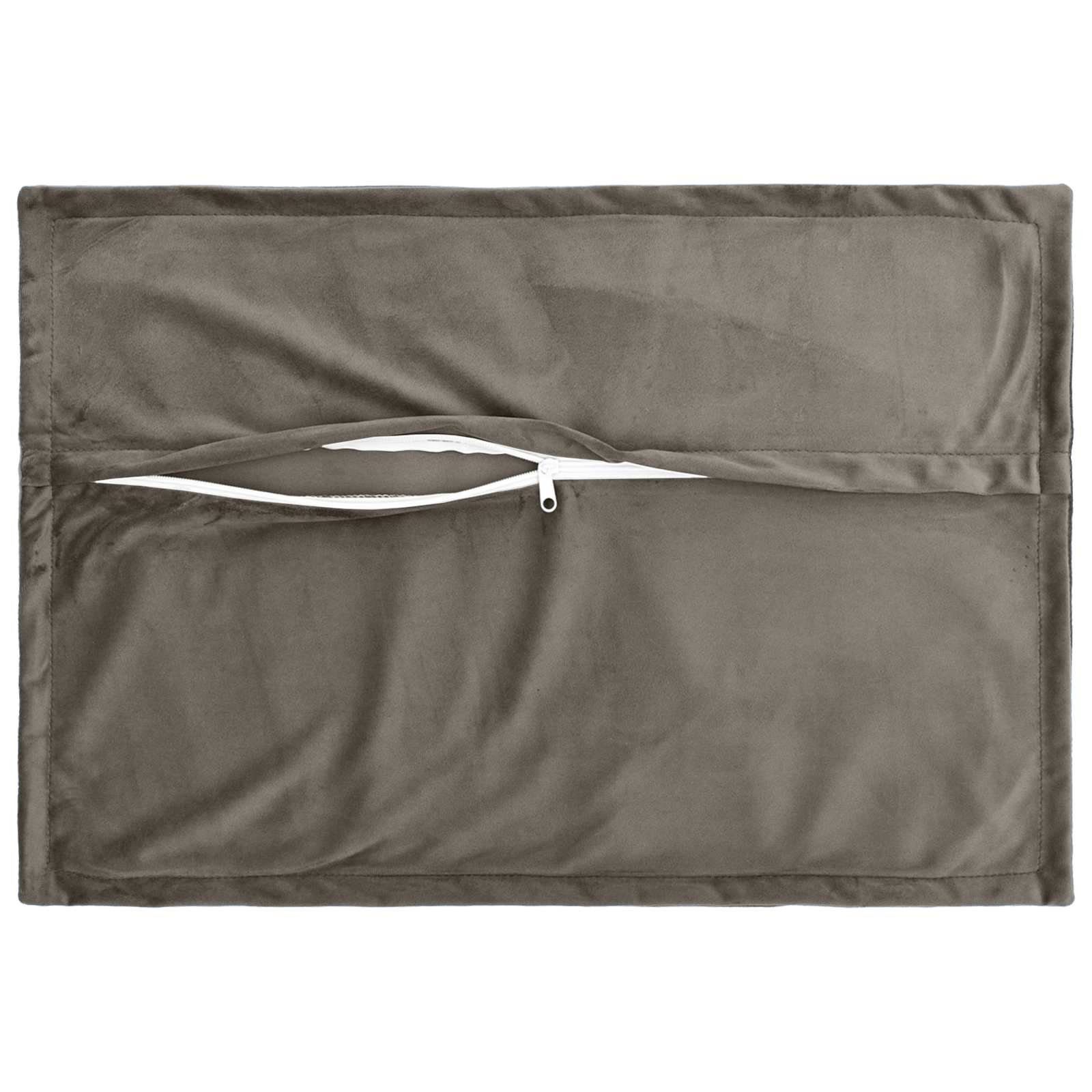 Kussensloop 6 pcs HOUTEN Lichtgrijs 40 x 60 cm Fluweel image 3