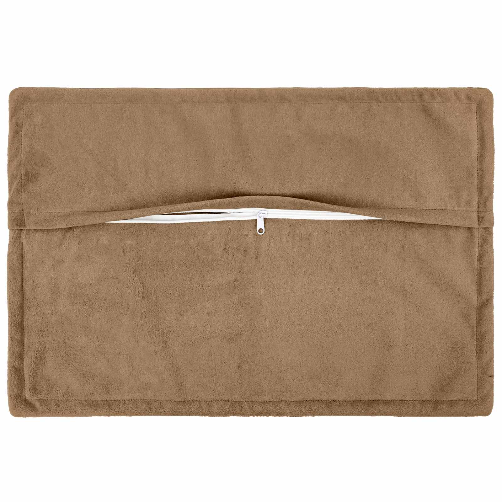 Kussensloop 2 pcs HOUTEN Taupe 40 x 60 cm Microfiber Fleece image 3