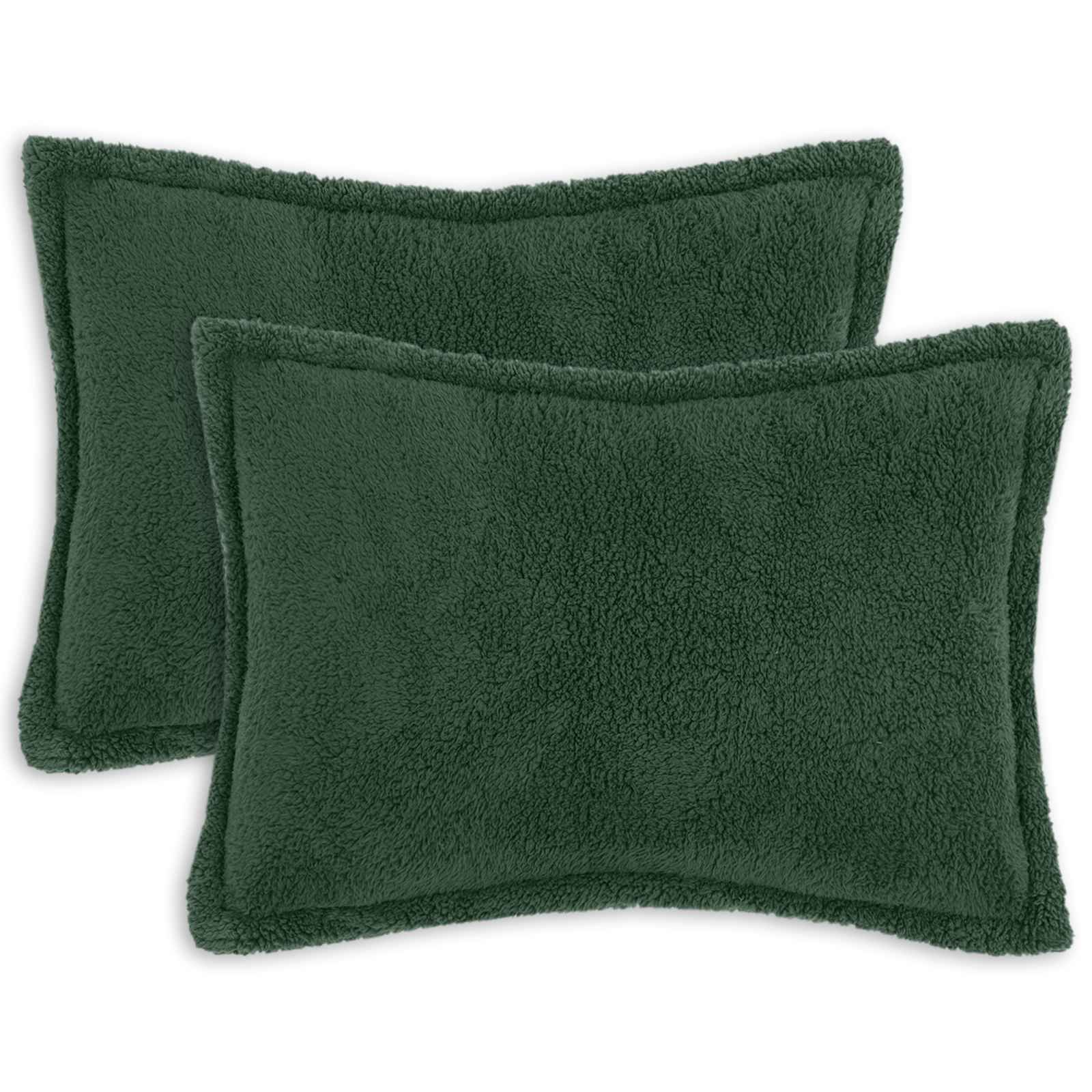 Prevleka za blazino 2 kos HOUTEN Temno zelena 40 x 60 cm Bouclé