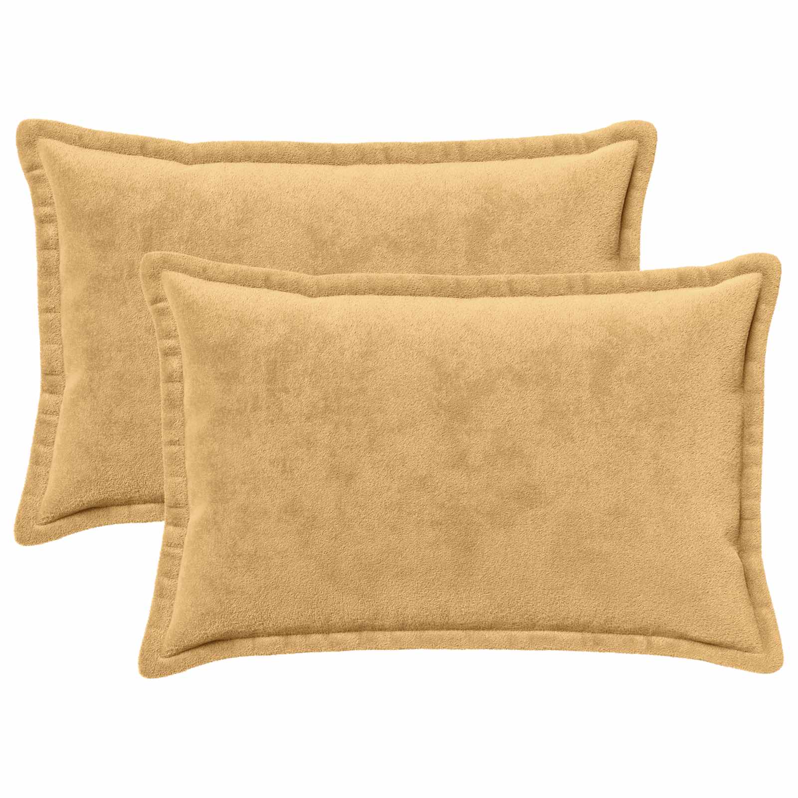 vidaXL Poťah na podložku 2 ks HOUTEN Sivohnedá 40 x 60 cm Flanel