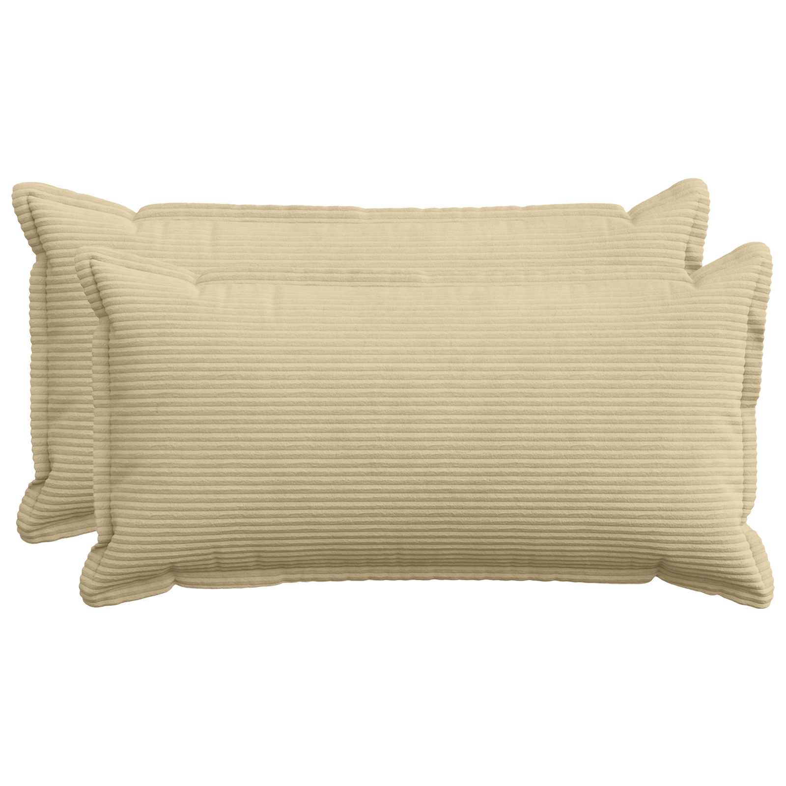 Kussensloop 2 st HOUTEN Lichtgroen Grijs 40 x 70 cm corduroy image 1