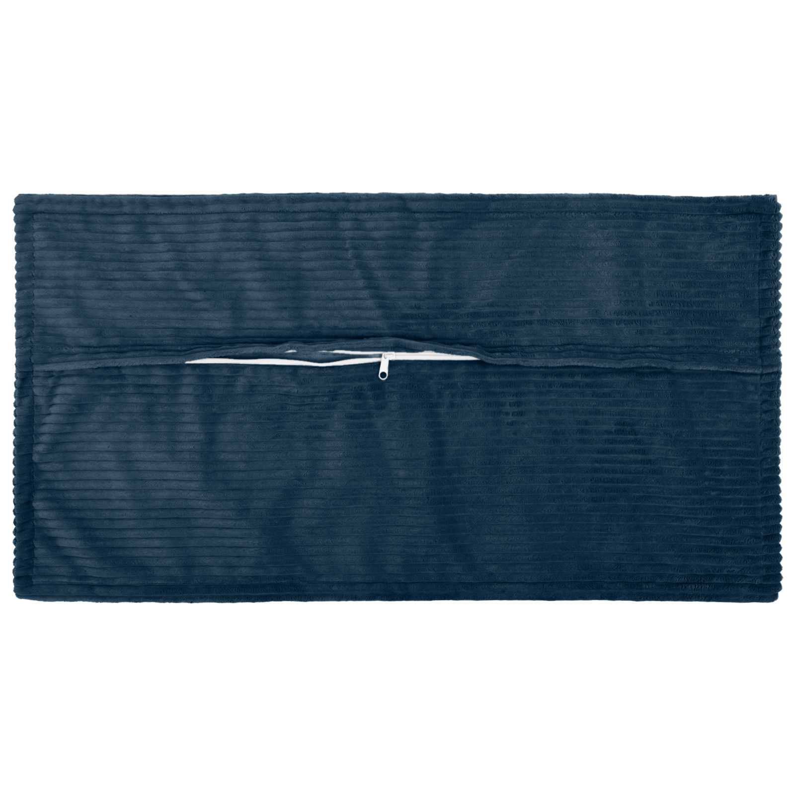 Kussensloop 2 st HOUTEN Marineblauw 40 x 70 cm corduroy image 3