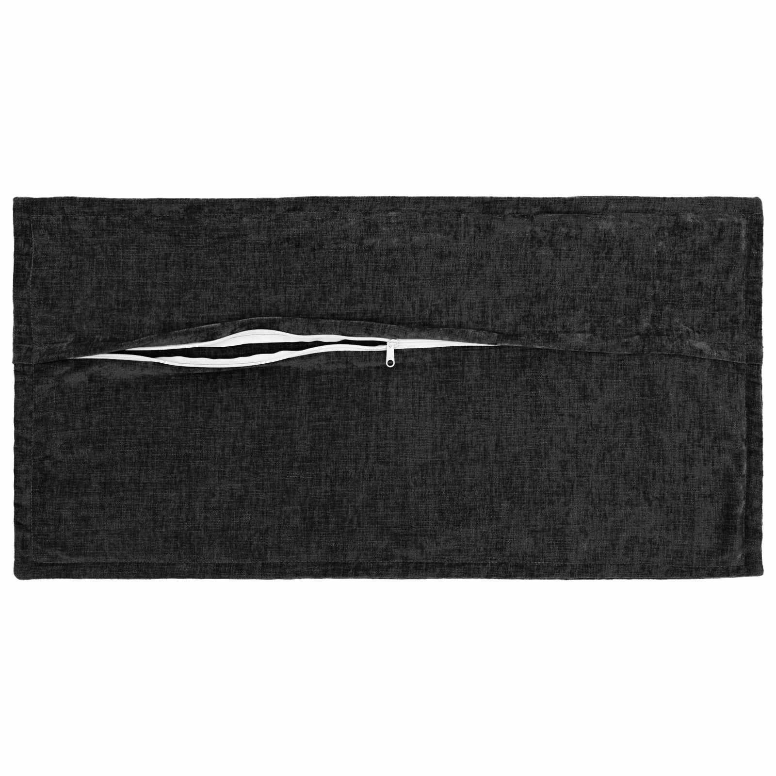 Kussensloop 2 st HOUTEN Antraciet 40 x 70 cm Chenille Stof image 4