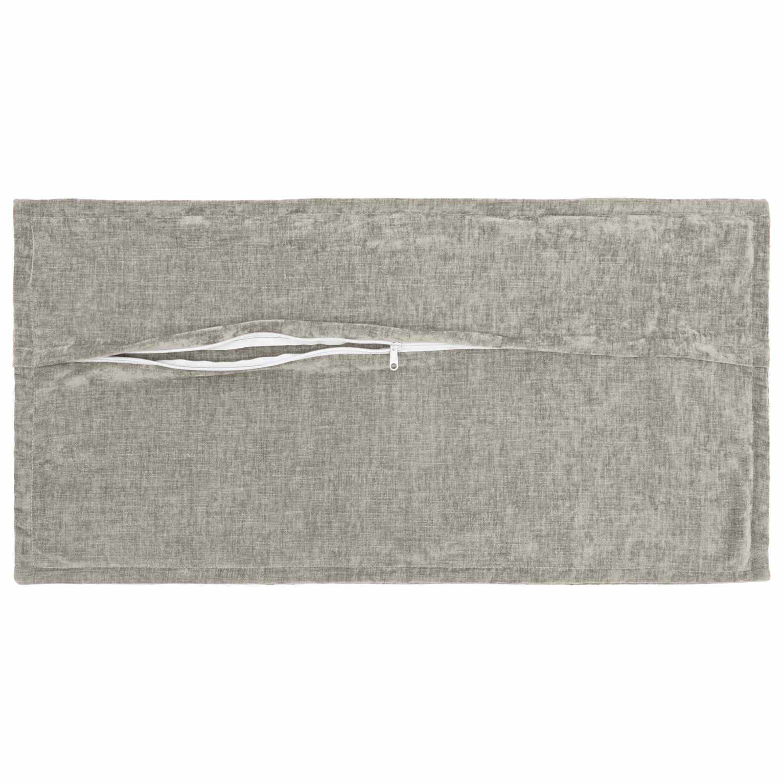 Kussensloop 2 st HOUTEN Lichtgrijs 40 x 70 cm Chenille Stof image 4
