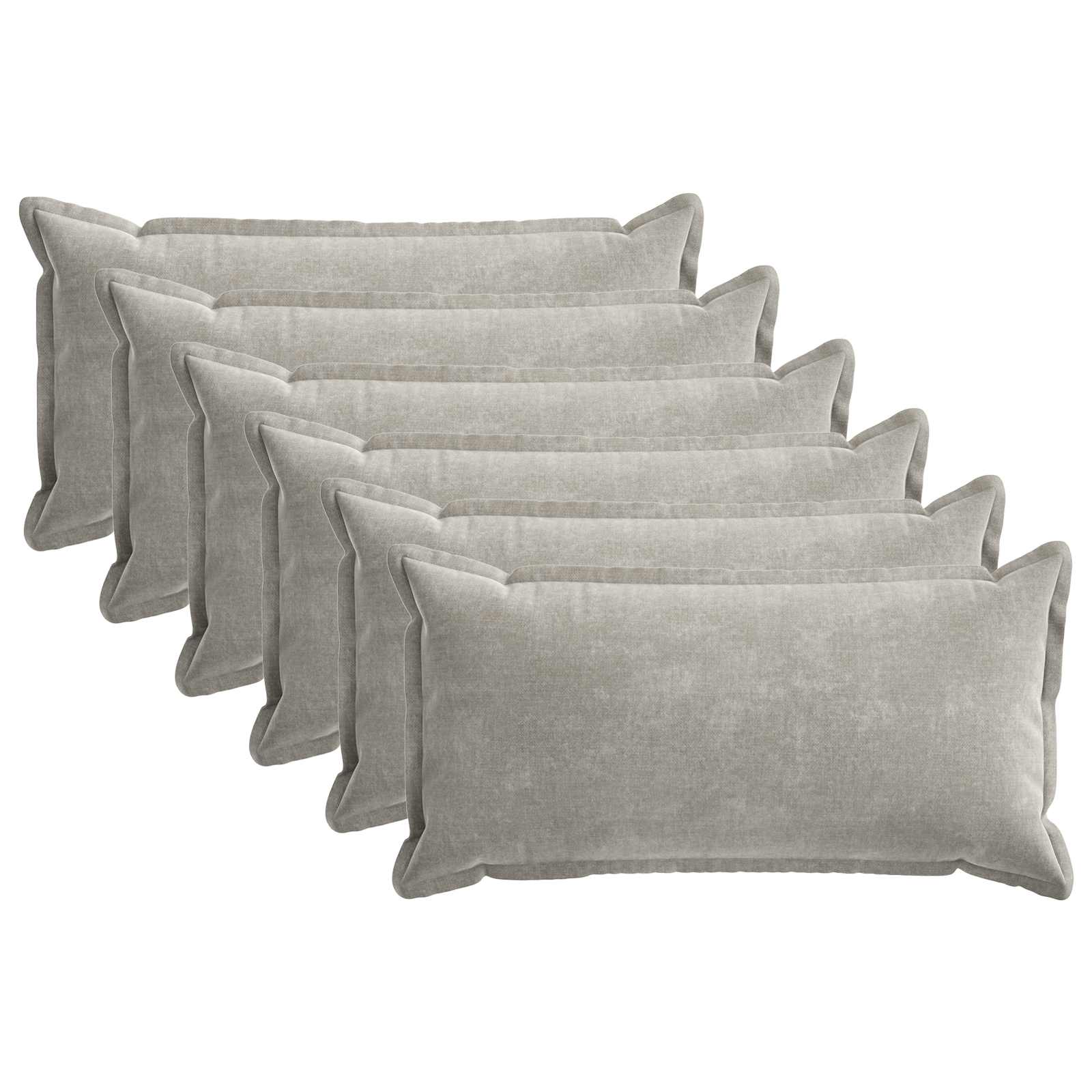 vidaXL Husă pentru pernă 6 pcs HOUTEN Gri deschis 40 x 70 cm