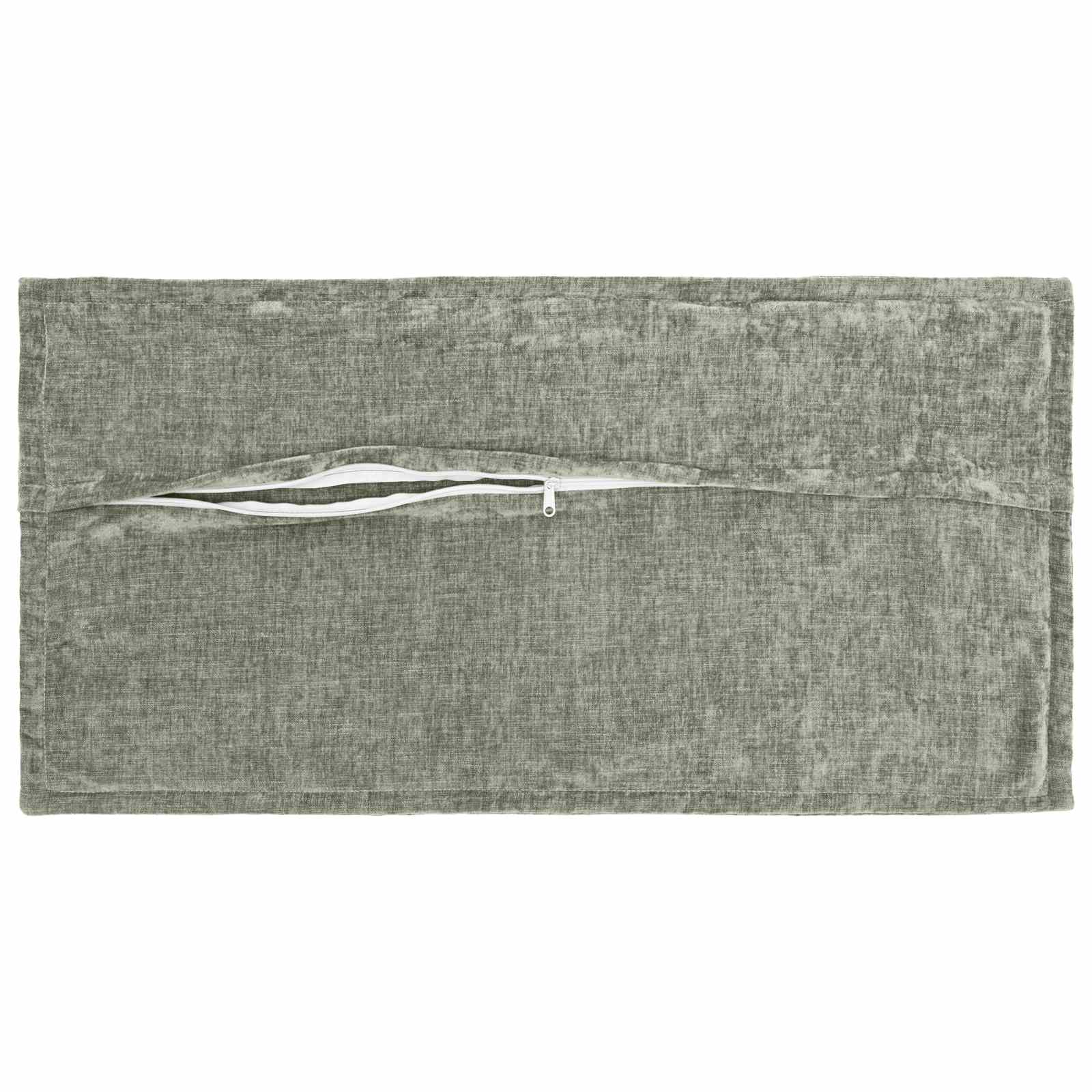 Kussensloop 6 st HOUTEN Groen 40 x 70 cm Chenille Stof image 3
