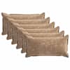 vidaXL Diivanipadi 6 tk HOUTEN Pruun 40 x 70 cm &Scaron;en&uuml;&uuml;lfabric