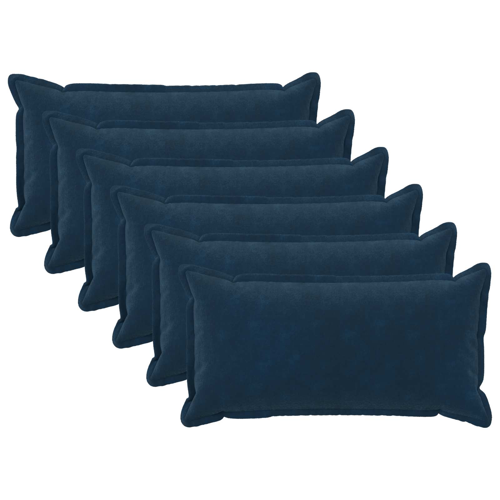 Kussensloop 6 pcs HOUTEN Blauw 40 x 70 cm Microfiber Fleece image 1