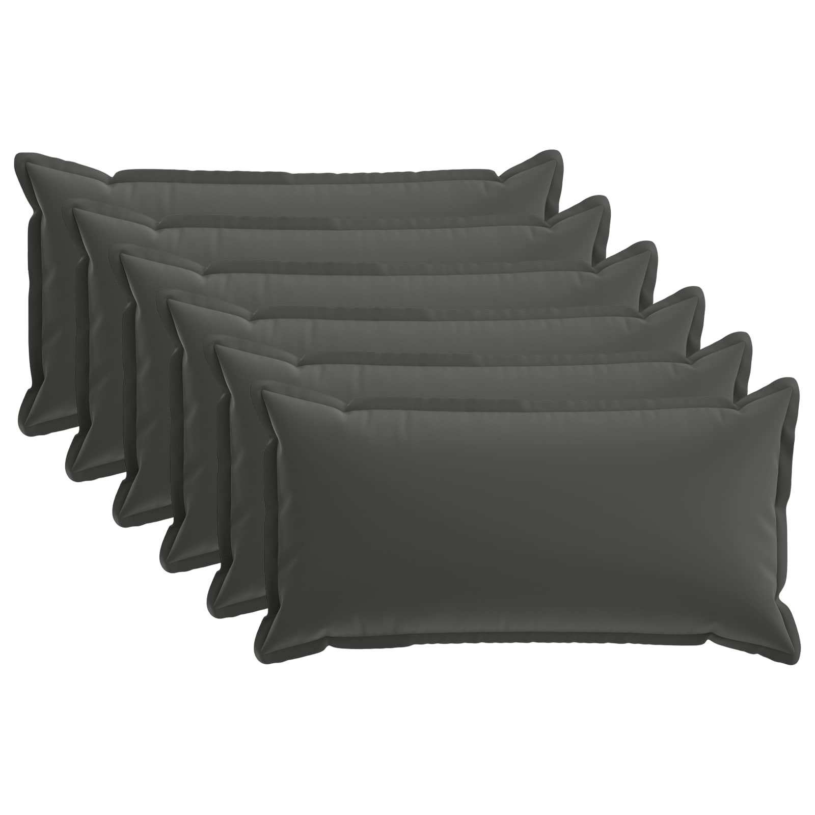 Kussensloop 6 st HOUTEN Antraciet 40 x 70 cm Polyester image 1