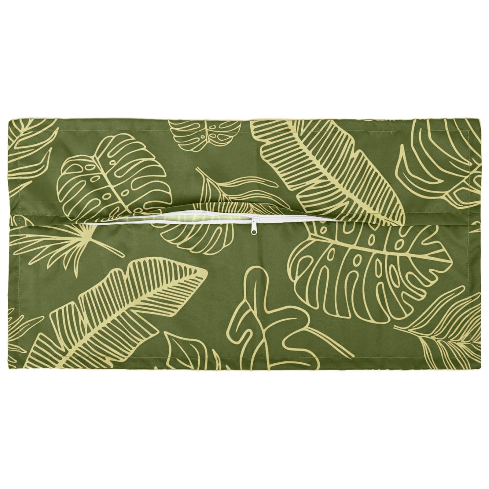 Kussensloop 6 st HOUTEN Bladontwerp 40 x 70 cm Polyester image 3
