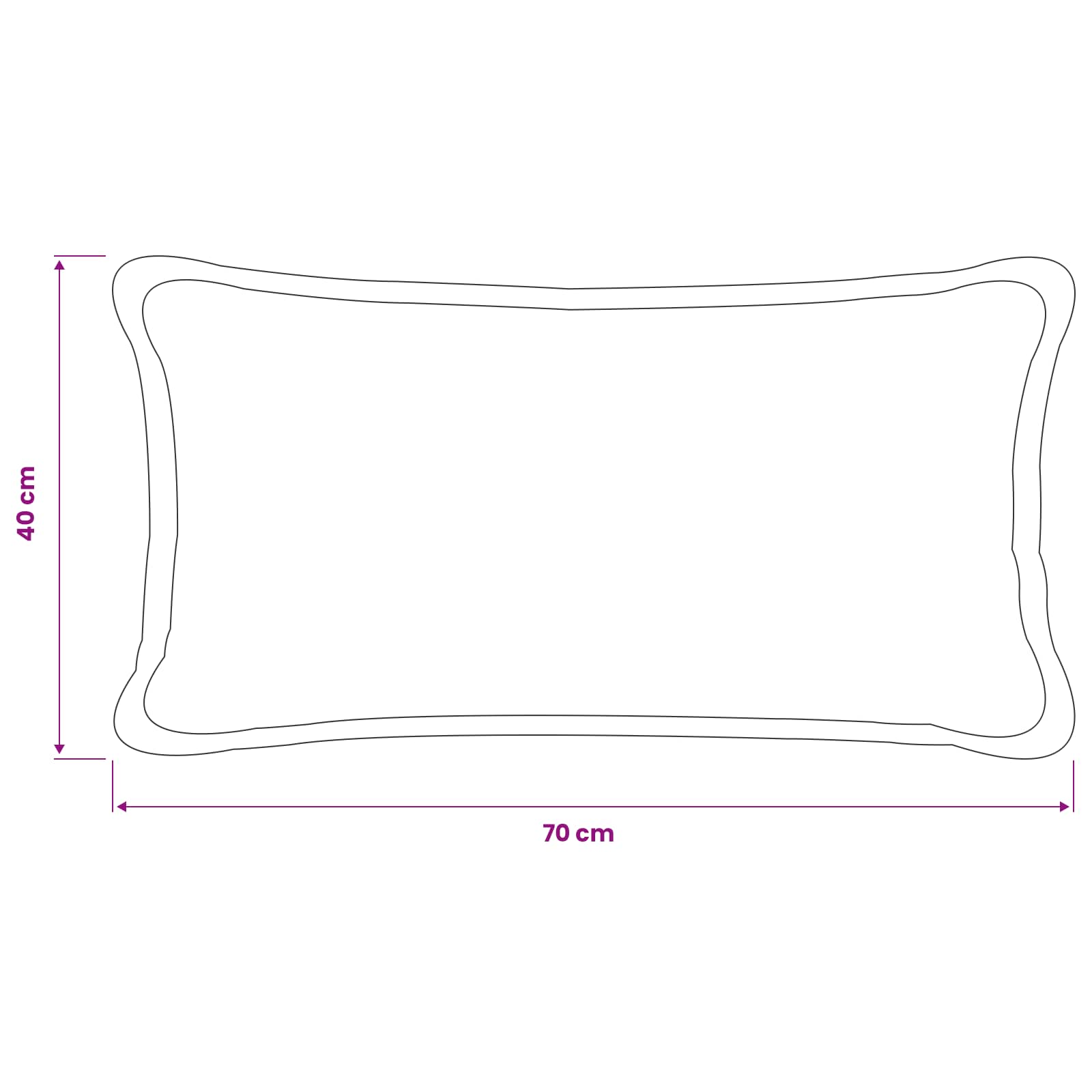 Prevleka za blazino 2 kos HOUTEN Temno zelena 40 x 70 cm Bouclé