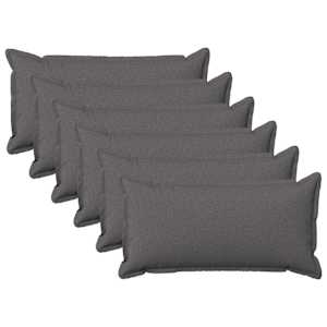vidaXL Diivanipadi 6 pcs HOUTEN Helehall 40 x 80 cm Kunstlinen
