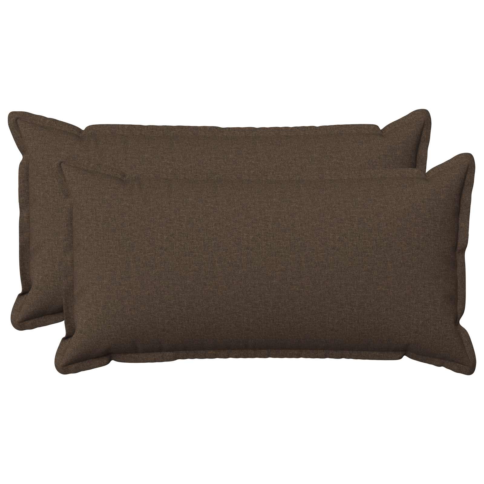 Kussensloop 2 pcs HOUTEN Taupe 40 x 80 cm Faux Linnen image 1