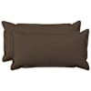 vidaXL Diivanipadi 2 pcs HOUTEN Pruunikashall 40 x 80 cm Kunstlinen