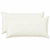 vidaXL Diivanipadi 2 pcs HOUTEN Valge 40 x 80 cm Kunstlinen